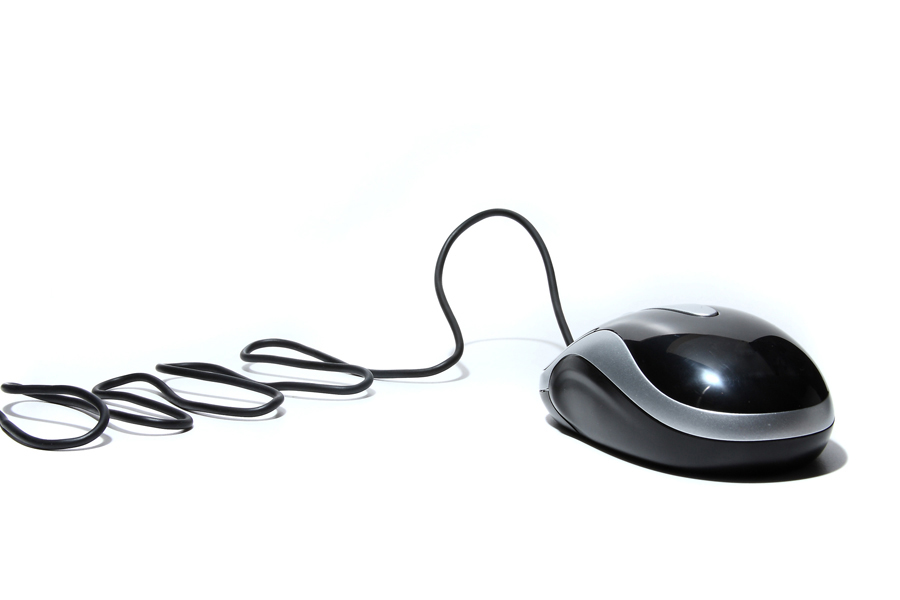 Bild: Kabelgebundene Computermaus Bild: Kabelgebundene Computermaus