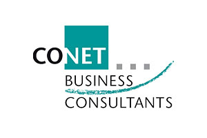 Das Logo der CONET Business Consultants GmbH. Das Logo der CONET Business Consultants GmbH.