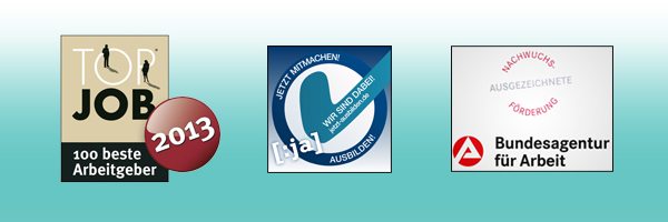Logo: Unsere Auszeichungen TOP JOB und Fair Company Logo: Unsere Auszeichungen TOP JOB und Fair Company