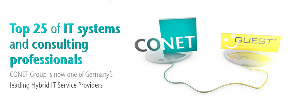 Image: CONET Group and QUEST Softwaredienstleistung GmbH Image: CONET Group and QUEST Softwaredienstleistung GmbH