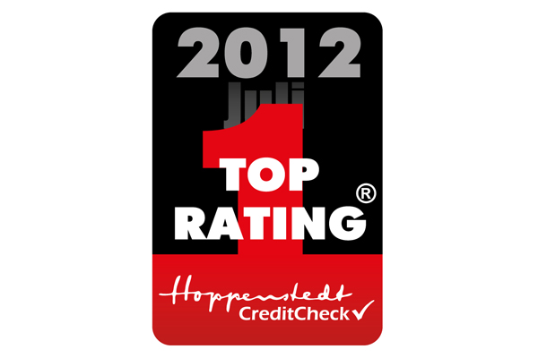 Logo: Zertifikat Hoppenstedt CreditCheck 2012 Logo: Zertifikat Hoppenstedt CreditCheck 2012