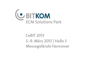 Logo: CEBIT 2013 - BITKOM ECM Solutions Park Logo: CEBIT 2013 - BITKOM ECM Solutions Park