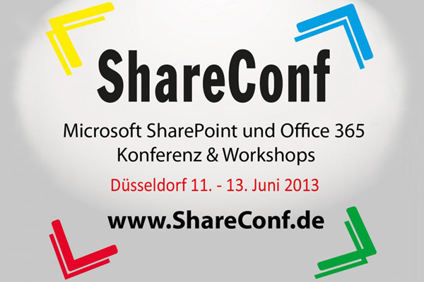 Logo: ShareConf 2013 - Microsoft-SharePoint-Konferenz in Düsseldorf Logo: ShareConf 2013 - Microsoft-SharePoint-Konferenz in Düsseldorf