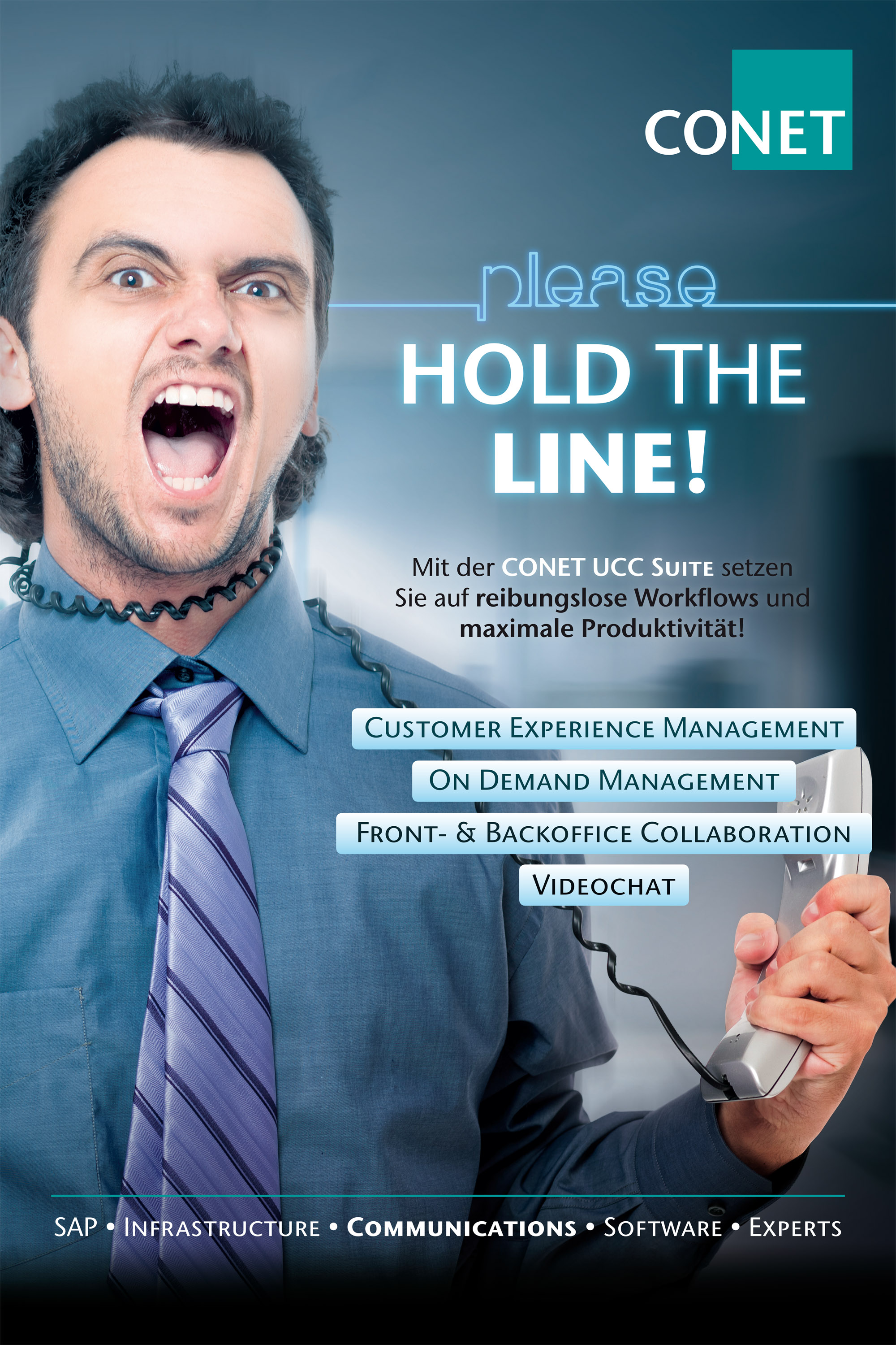 Please Hold the Line - reibungslose Workflows und maximale Produktivität mit der CONET UCC Suite Please Hold the Line - reibungslose Workflows und maximale Produktivität mit der CONET UCC Suite