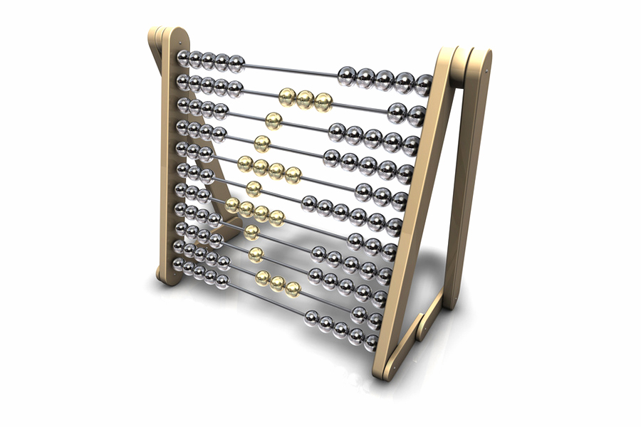 Image: Abacus with the euro symbol formed by the beads Image: Abacus with the euro symbol formed by the beads