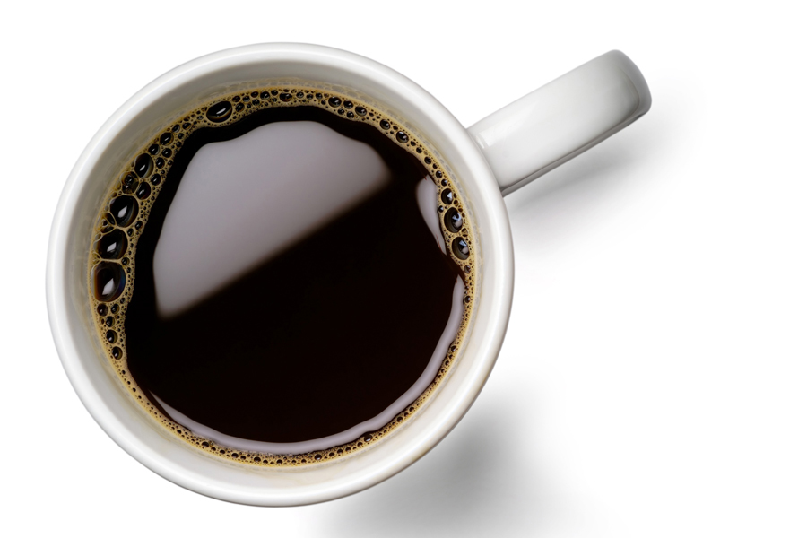 Bild: Vogelperspektive einer vollen Kaffeetasse Bild: Vogelperspektive einer vollen Kaffeetasse