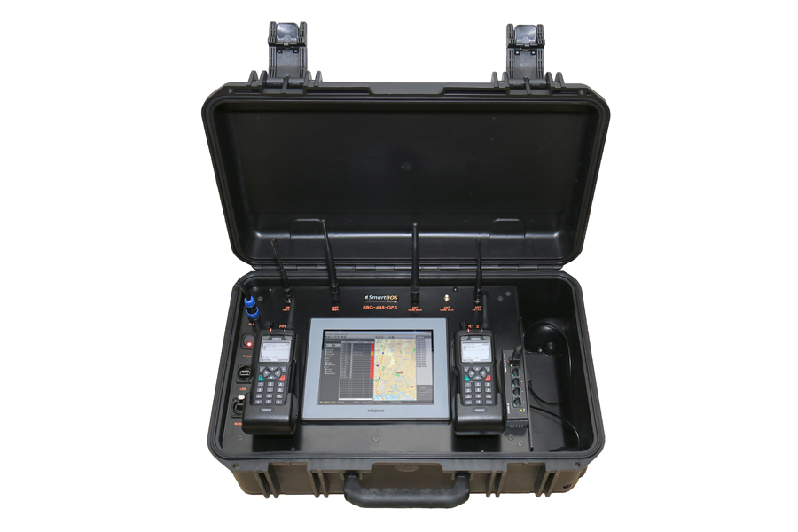 The Mobile Command Flightcase of CONET UC Radio Suite - equipped with Panel PC and two Hand Radio Terminals (HRTs) The Mobile Command Flightcase of CONET UC Radio Suite - equipped with Panel PC and two Hand Radio Terminals (HRTs)