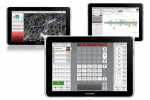 Illustration: Exemplary views of the mobile dispatching user interface of the CONET UC Radio Suite
