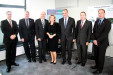 Image: NATO CI Agency visiting CONET; with NCIA General Manager Major General (ret.) Koen Gijsbers (3rd from right), Director Acquisition Peter Scaruppe (2nd from left), CONET CEO Rüdiger Zeyen (3rd from left) and CONET Solutions Managing Director Anke Höfer (center). Copyright: CONET 2013
