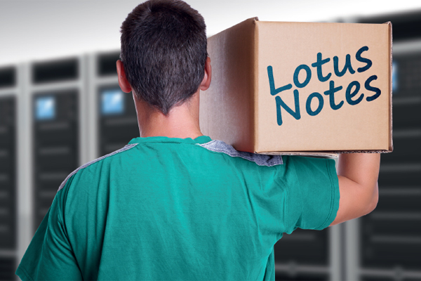 Bild: Lotus-Notes-Migration mit CONET - Lotus Notes im Umzugskarton Bild: Lotus-Notes-Migration mit CONET - Lotus Notes im Umzugskarton