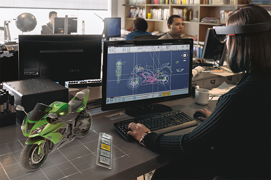 Bild: Mixed Reality mit der Microsoft HoloLens - Bildquelle: (c) Microsoft Bild: Mixed Reality mit der Microsoft HoloLens - Bildquelle: (c) Microsoft