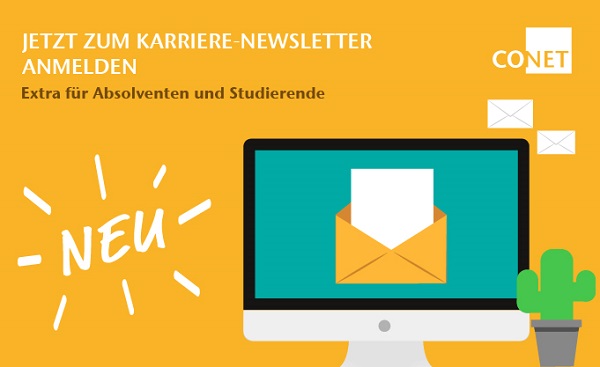 Jetzt anmelden: Karriere-Newsletter von CONET Jetzt anmelden: Karriere-Newsletter von CONET