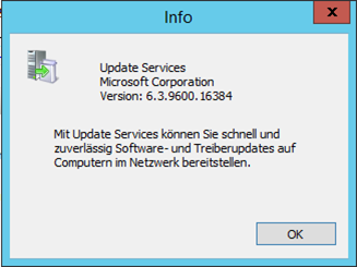 Bild: CONET, Screenshot, Info, Update Services