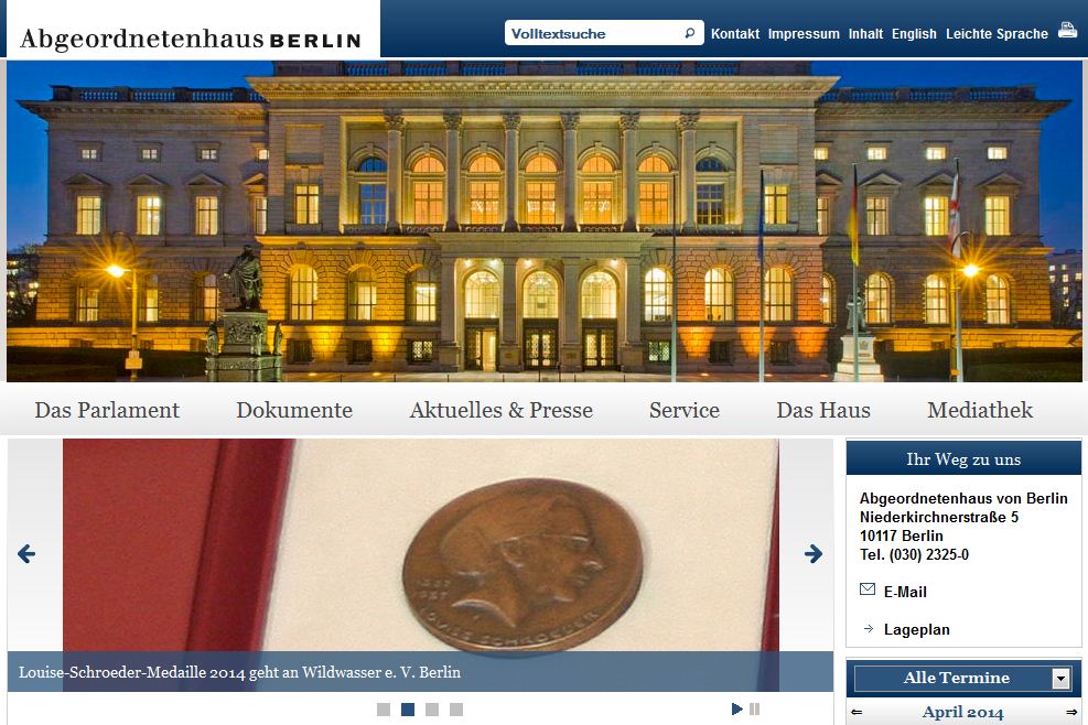 Bild: CONET, Parlament, Berlin