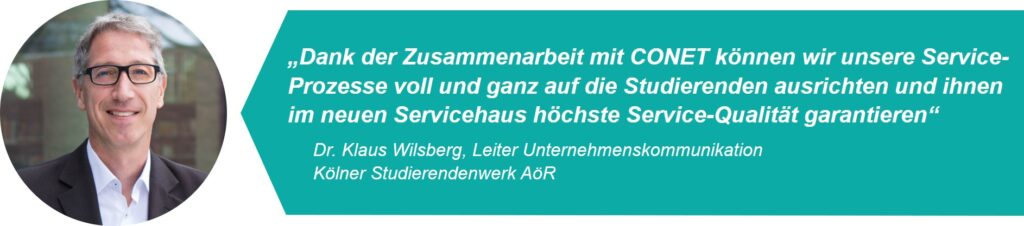 Kölner Studierendenwerk Customer Experience Zitat