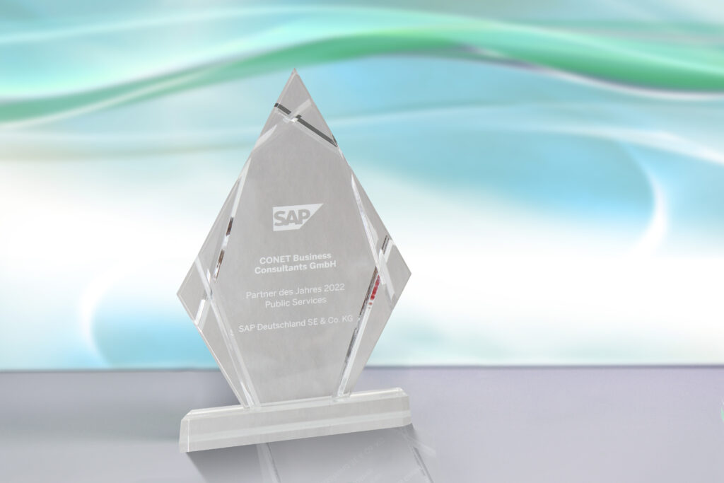 SAP Diamond Award 2022 - SAP PartnerEdge-Programm bescheinigt CONET besondere Kompetenz 