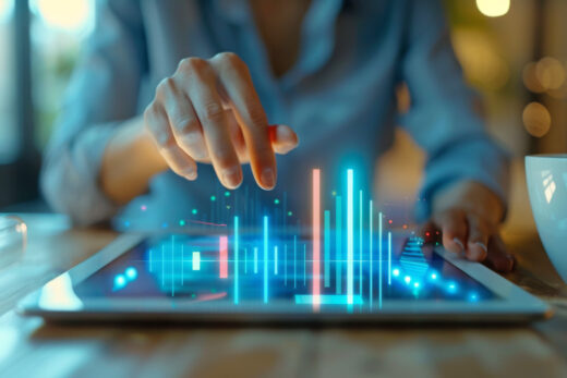 Bid: Virtuelle Balkendiagramme über Tablet