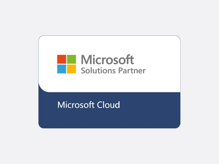 Logo des Microsoft Solutions Partners.