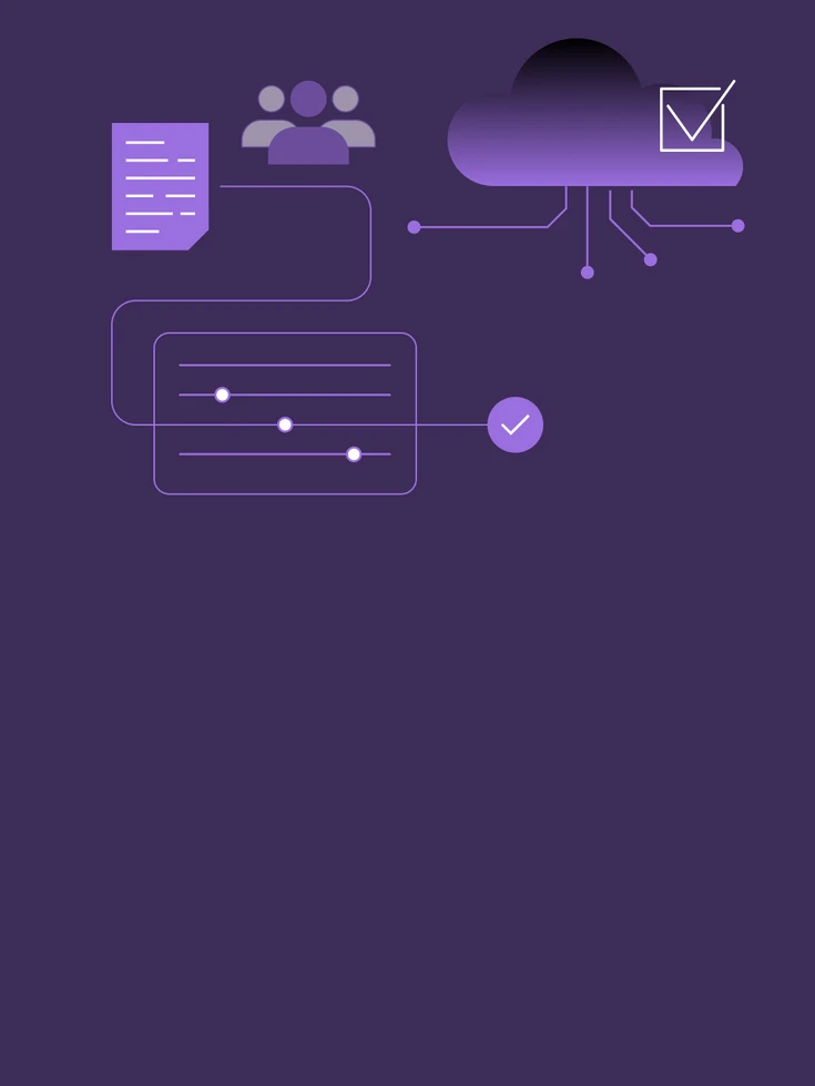 Grafik End-to-End-Digitalisierung – vernetzte Prozesse und durhgängige IT-Systeme