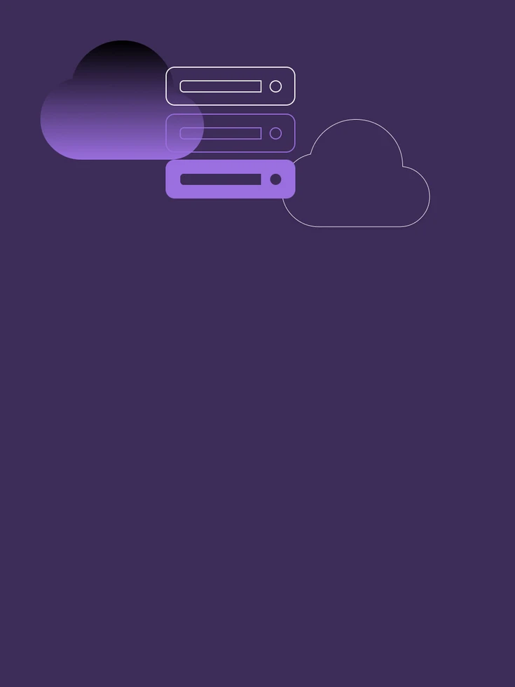 Grafik: Wolken mit Servern