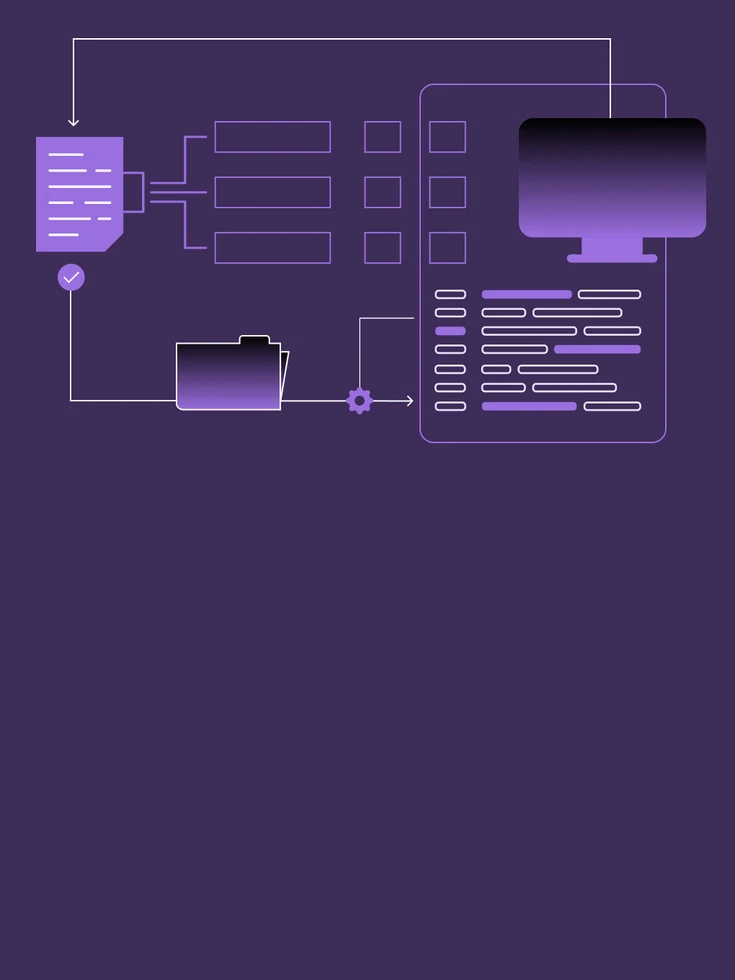 Visualisierung Steuerbarkeit digitaler Fähigkeiten – Übersicht über Systeme und Datenflüsse.