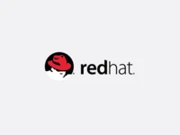 Logo von Red Hat - Open-Source Software und Linux-Lösungen.