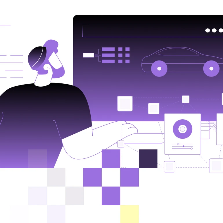 Illustration zum Thema PIM-Plattform Automotive