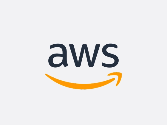 Logo des Cloud-Anbieters Amazon Web Services (AWS).